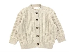 Petit Piao nature white chunky cardigan
